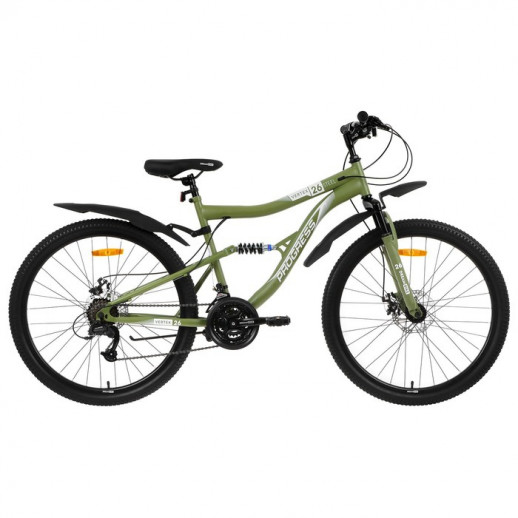 УЦЕНКА Велосипед 26" Progress Vertex FS MD RUS, цвет хаки, размер 18"