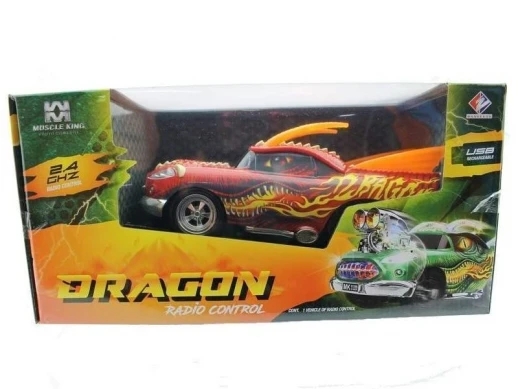 Р/У машина "Дракон" из серии "Muscle Сar" 1/16 + свет + звук пульт пистолетного типа