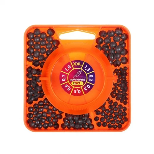 Набор грузил "ЯМАН", размер 2XL, 130 г, 0.2-1.3 г