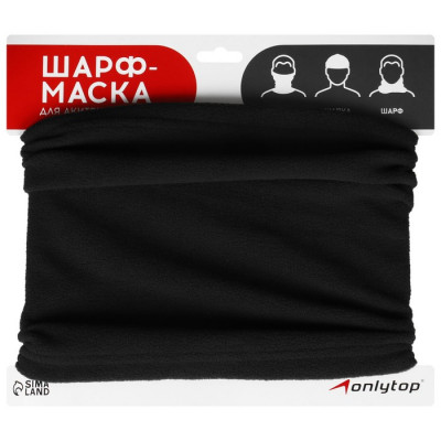 Повязка-труба 2 в 1 ONLYTOP, шарф/шапка, флис, цвет розовый