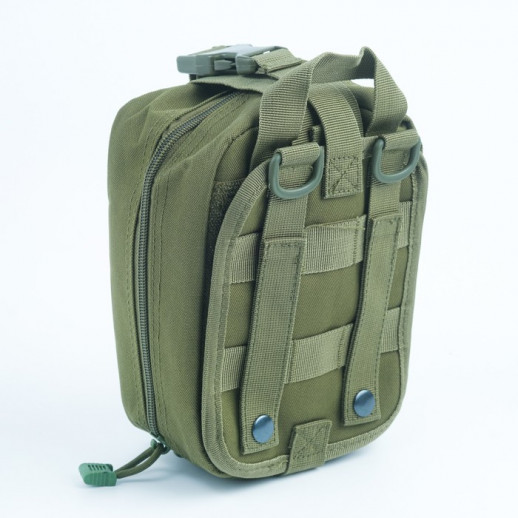 Подсумок медицинский, тактический, зеленый 20*15см
