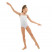 Купальник гимнастический  Grace Dance, на тонких бретелях, р. 30, цвет белый