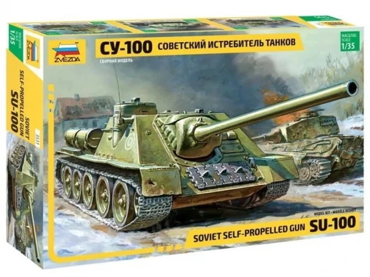 Сборная модель ZVEZDA Советский истребитель танков СУ-100А, 1/35