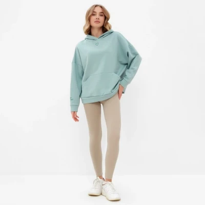 Толстовка (худи) женская MINAKU: Casual Collection цвет мятный р-р 42-44