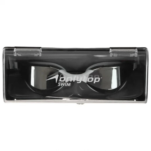 Очки для плавания ONLYTOP, с зеркальным покрытием, беруши, набор носовых перемычек, цвет белый