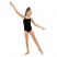 Купальник гимнастический Grace Dance, на тонких бретелях, р. 40, цвет чёрный