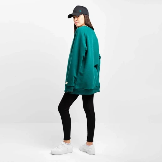 Толстовка женская Mist Old School размер 44, цвет зелёный