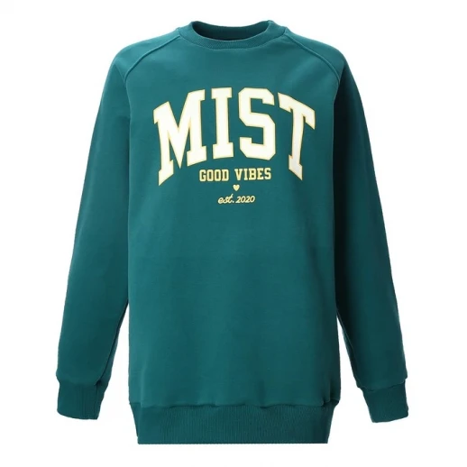 Толстовка женская Mist Old School размер 44, цвет зелёный