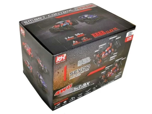 Радиоуправляемый монстр Remo Hobby SMAX UPGRADE (синий) 4WD 2.4G 1/16 RTR