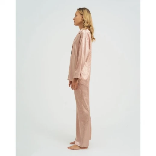 Пижама женская (рубашка, брюки) KAFTAN "Леопард", золотой, р.40-42