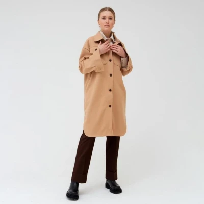 Жакет удлинённый женский MINAKU цвет бежевый, р-р 44