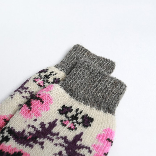 Носки женские шерстяные, цвет белый