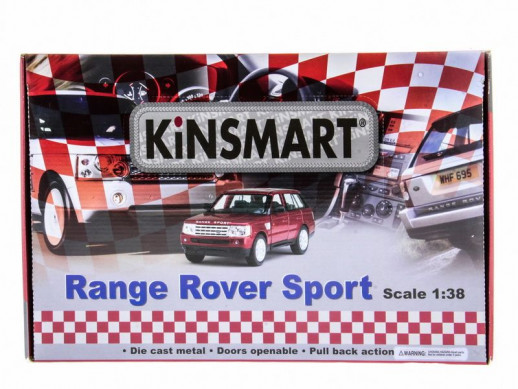 Машина Kinsmart 1:38 Range Rover Sport инерция (1/12шт.) б/к