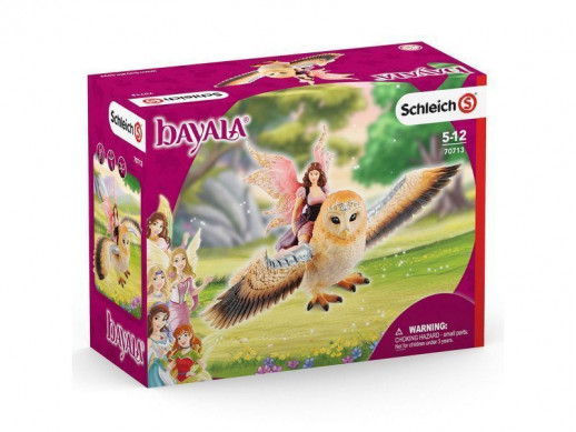 Фигурка Schleich Фея, летящая на сверкающей сове