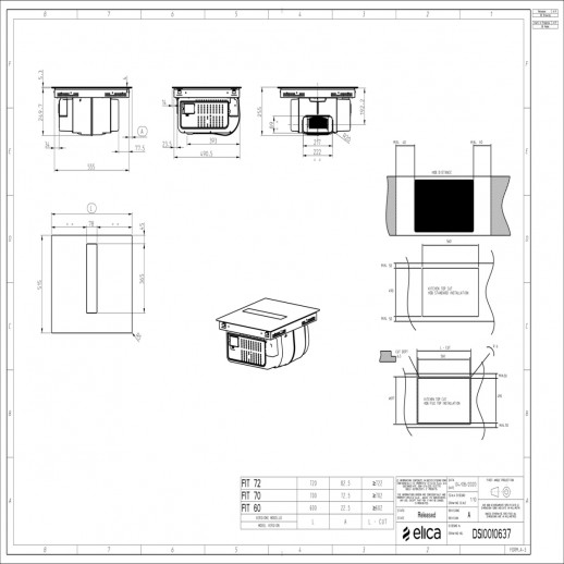 Варочная панель с вытяжкой ELICA Elica NIKOLATESLA VELVET BL/A/83-PRF0196872