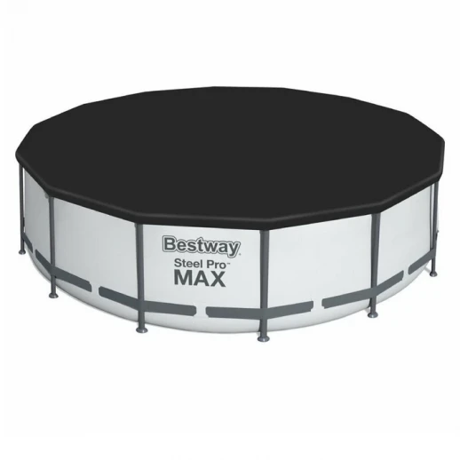 Бассейн каркасный Pool Set, 396 х 122 см, фильтр-насос, лестница, тент, 5618W