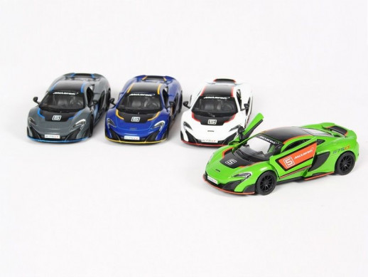 Машина Kinsmart 1:36 McLaren 675LT, инерция (1/12шт.) б/к