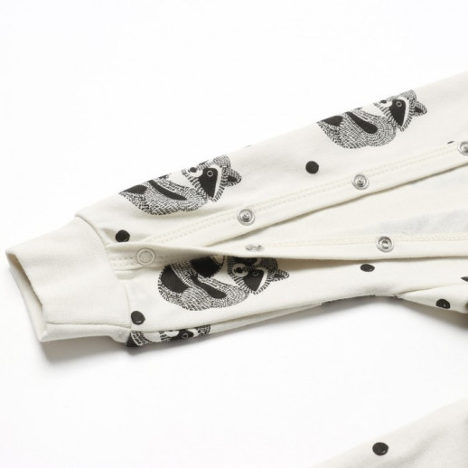 Комбинезон «Енот» Крошка Я, цвет белый