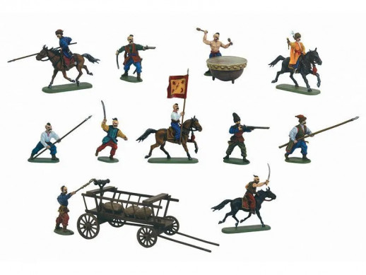 Сборные солдатики ZVEZDA Запорожские казаки, 1/72