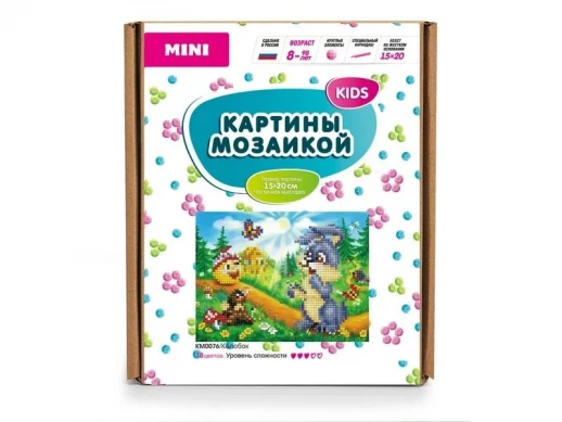 Алмазная мозаика 15х20 Колобок (18 цветов)