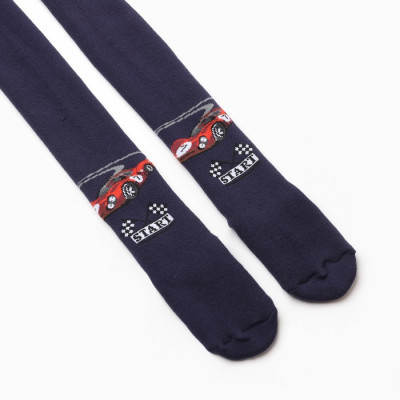 Колготки детские махровые С661(С)-1910 цвет т.синий, рост 110-116