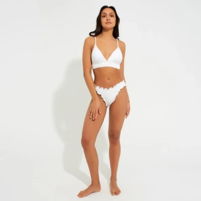 Купальник женский раздельный MINAKU со сборками цвет белый