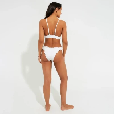 Купальник женский раздельный MINAKU со сборками цвет белый