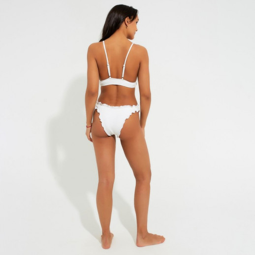 Купальник женский раздельный MINAKU со сборками цвет белый