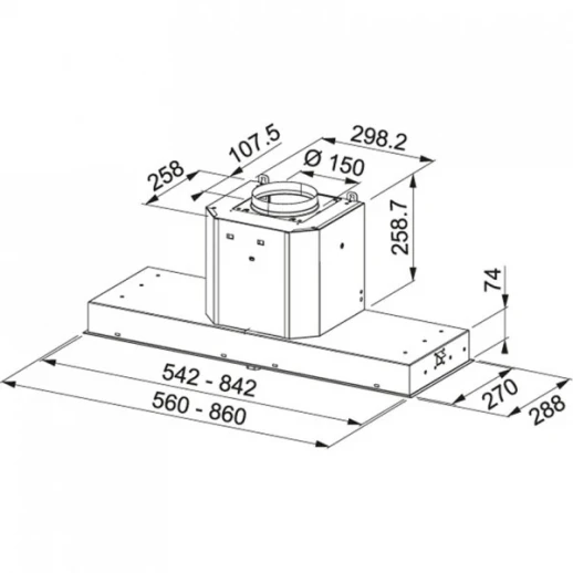 Вытяжка Franke 110.0456.724 Franke Mythos FMY 908 BI BK
