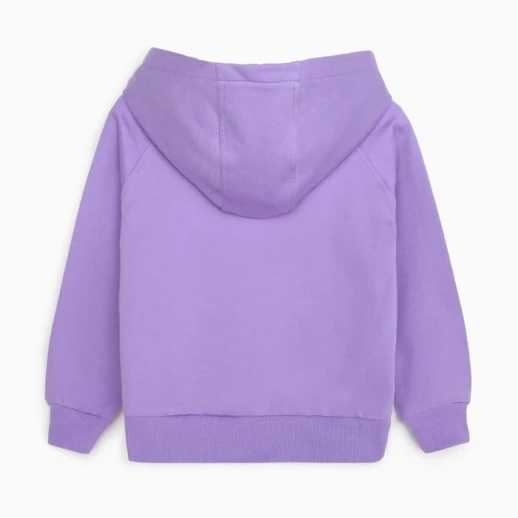 Толстовка для девочки НАЧЁС, цвет лиловый/медведь