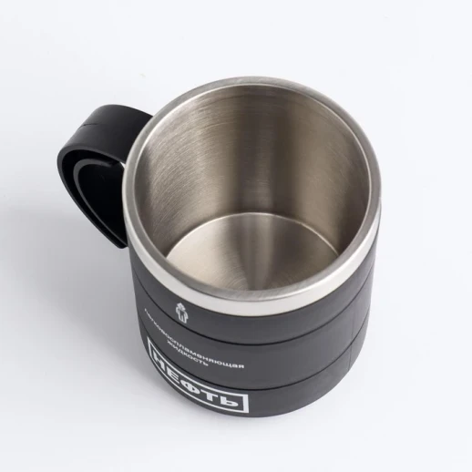 Термокружка, 450 мл, Поход "Мастер К.  Нефть", сохраняет тепло 2 ч, 12.5 х 10.5 см