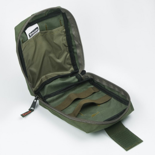 Подсумок армейский, тактический, медицинский, оксфорд 600, 14 x 8 x 18 см, олива