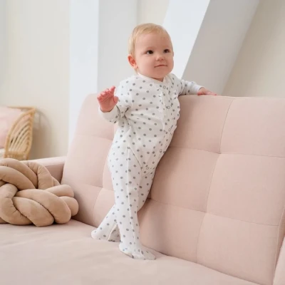 Комбинезон Крошка Я «Горошек», цвет белый