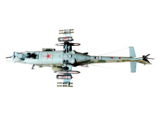 Сборная модель ZVEZDA Советский ударный вертолет Ми-24В/ВП "Крокодил", 1/72