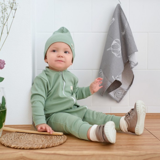 Комбинезон на молнии Крошка, Я BASIC LINE, зелёный