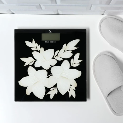 Весы напольные Luazon LVE-016 "Цветы", электронные, до 180 кг, 2хAAА (не в комплекте)