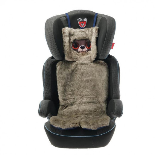 Накидка «АВТОНЯША» для детского автокресла, Мишка, тёмно-серая