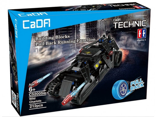Конструктор CaDA Technic бэтмобиль совместим с C52006W, инерционный (212 деталей)