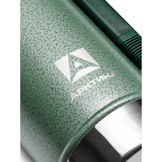 Термос "Арктика. Уазик", 1.25 л, с ручкой, сохраняет тепло 40 ч, зеленый