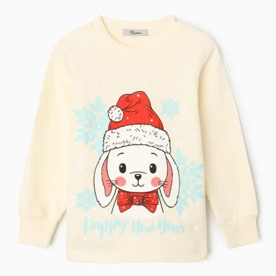 Пижама для девочки НАЧЕС, цвет светло желтый/голубой, рост 98-104