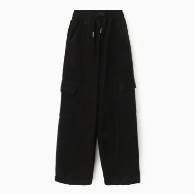 Брюки для девочки, НАЧЁС, цвет черный