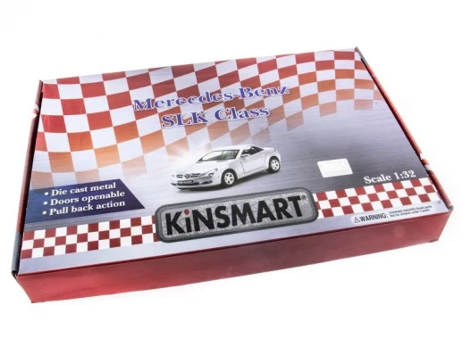 Машина Kinsmart 1:32 MERCEDES-BENZ SLK инерция (1/12шт.)  б/к