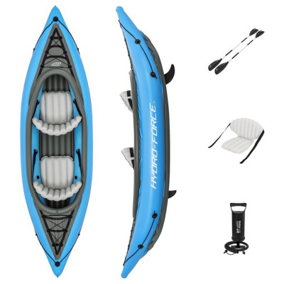 Байдарка Cove Champion X2 Kayak, 331 х 88 см, 2 весла, ласты, ручной насос, 65131