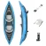 Байдарка Cove Champion X2 Kayak, 331 х 88 см, 2 весла, ласты, ручной насос, 65131