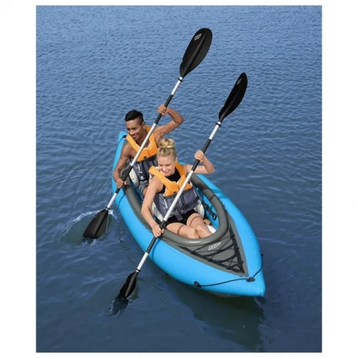 Байдарка Cove Champion X2 Kayak, 331 х 88 см, 2 весла, ласты, ручной насос, 65131