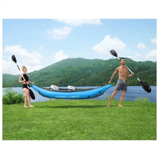 Байдарка Cove Champion X2 Kayak, 331 х 88 см, 2 весла, ласты, ручной насос, 65131