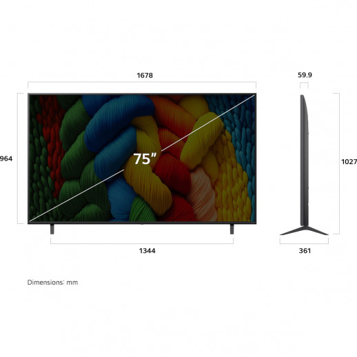 Телевизор ЖК 75'' LG LG 75NANO80A6B.ARUG