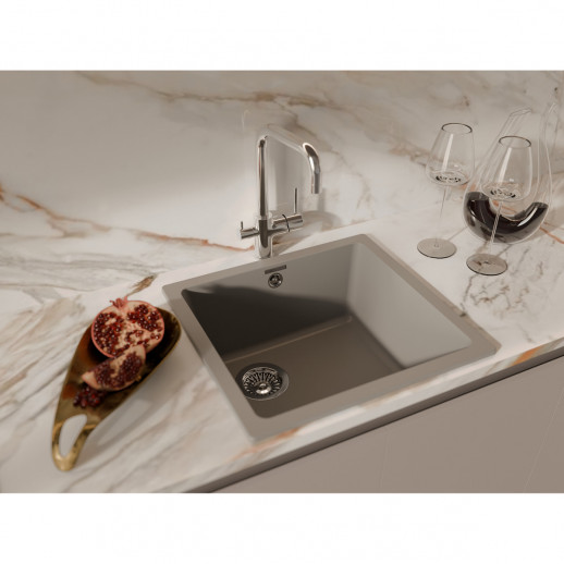 Кухонная мойка RIVELATO Rivelato BERKANA BK-45 grigio metallizzato