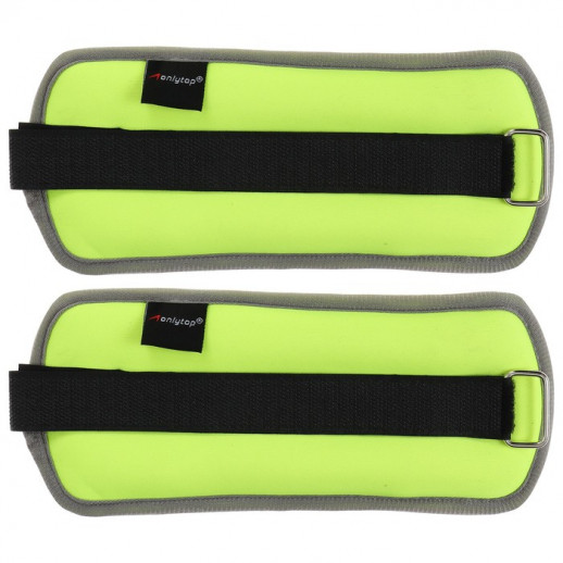 Утяжелители неопреновые ONLITOP, 2 шт. х 1 кг, цвет салатовый