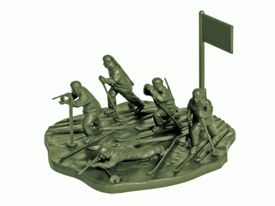 Сборные солдатики ZVEZDA Советские лыжники, 1/72